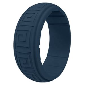 Design personalizzato Eco Friendly #7-#14 Silicone gomma sport anello da dito in Silicone flessibile fedi nuziali per gli uomini - Product Image 5