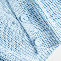 Dernier design de cardigan en laine tricotée pour femme, manteau pour fille