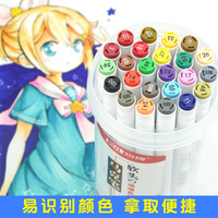 Ensemble de stylos colorés à double tête 12/24/36/48 couleurs pour enfants marqueur de peinture à double pointe d'alcool à tête souple pour fournitures scolaires