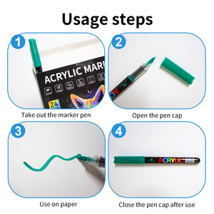 <span class=keywords><strong>Pennarelli</strong></span> Acrilici con Punta a Pennello, Penne <span class=keywords><strong>per</strong></span> Pittura Raccomandate dagli Artisti <span class=keywords><strong>per</strong></span> Regali, Decorazioni, <span class=keywords><strong>Tessuti</strong></span> - Product Image 4