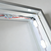Panneau solaire lumineux personnalisable pour panneau d'affichage, 40w 60w 80w, éclairage solaire extérieur, boîte lumineuse pour signalisation publicitaire, lampe de panneau, 12v 24v
