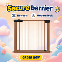 Barrière de sécurité rétractable pour enfants et bébés, avec fermeture automatique, pour portes et escaliers, avec indication de couleur