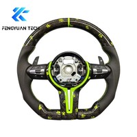 Volant sport en fibre de carbone forgée avec LED pour BMW F10 F30 F20 F31 F32 F36 X5 M3 M5 M6 E71 E90 F07 F11 F15 F16 F22 F25