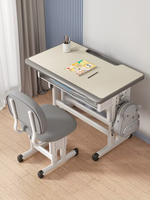 Ensemble de bureau et chaise pour étudiants modernes, pour l'école et la maison, mobilier de classe durable pour enfants, adolescents, filles, table d'étude rose