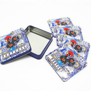 Posavasos Redondo de Hojalata Ecológico Personalizado con el Gallo de Barcelos, Símbolo Nacional de Portugal, para Alimentos y Pan, Recuerdo - Product Image 3