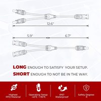Kit d'outils de prise de fil de câble adaptateur parallèle de branche en Y connecteurs solaires pour faisceau de câblage efficace pour panneaux solaires