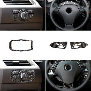 Accesorios Interiores de Fibra de Carbono Suave para BMW Serie 5 E60 E61 de <span class=keywords><strong>2004</strong></span> a 2010, Kits de Adhesivos para la Consola Central Interior del BMW E60 - Product Image 4