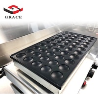 Livraison gratuite aux États-Unis, mini-appareil à crêpes à 50 trous, machine à muffins, gaufrier, appareil à poffertjes