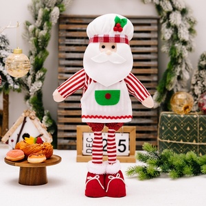 Custom Christmas Chef Hat Old Man Snowman Figurine, Adjustable Christmas Old Man Decoration for Window Display - Product Image 6