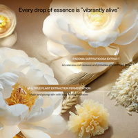 Masque en feuille de pivoine blanche biologique fermentée, style boîte enveloppe, hydratant, éclaircissant, anti-rides, masque bio naturel