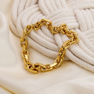 Pulsera de eslabones gruesos de acero inoxidable con diseño de cadena de espiral, accesorio de moda, venta al por mayor, novedad - Product Image 3