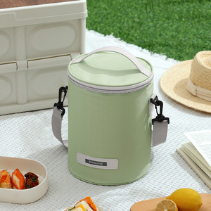 Sac à lunch cylindrique Beenlove, grande capacité, isotherme, portable, pour le bureau, les étudiants, les voyages, sac isotherme pour bento - Product Image 4
