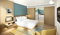 Ensemble de meubles de chambre d'hôtel de luxe en bois massif, design personnalisé, suite complète moderne 5 étoiles pour l'hôtellerie, fabricant chinois, 10 ans d'expérience