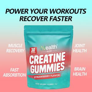 OEM <b>Creatine</b> Gummies Orange Flavor 5g Gym Training Muscle Growth Strength Endurance Vegan Non-GMO Sugar Free Custom Label - Product Image 4