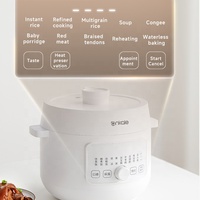 Nouvelle tendance 2.2 L Mini cuiseur à riz Marmite à haute pression Autocuiseur électrique multifonctionnel avec pot intérieur en céramique.