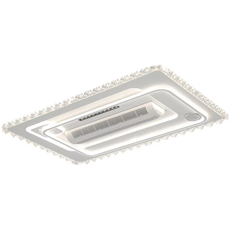 Luz de ventilador blanca-A-9099-rectangular 110cm