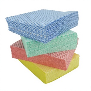 Paños de Limpieza Modernos Desechables Ecológicos, Paño de Cocina Multiusos Súper Absorbente con Diseño de Waffle Cuadrado - Product Image 1