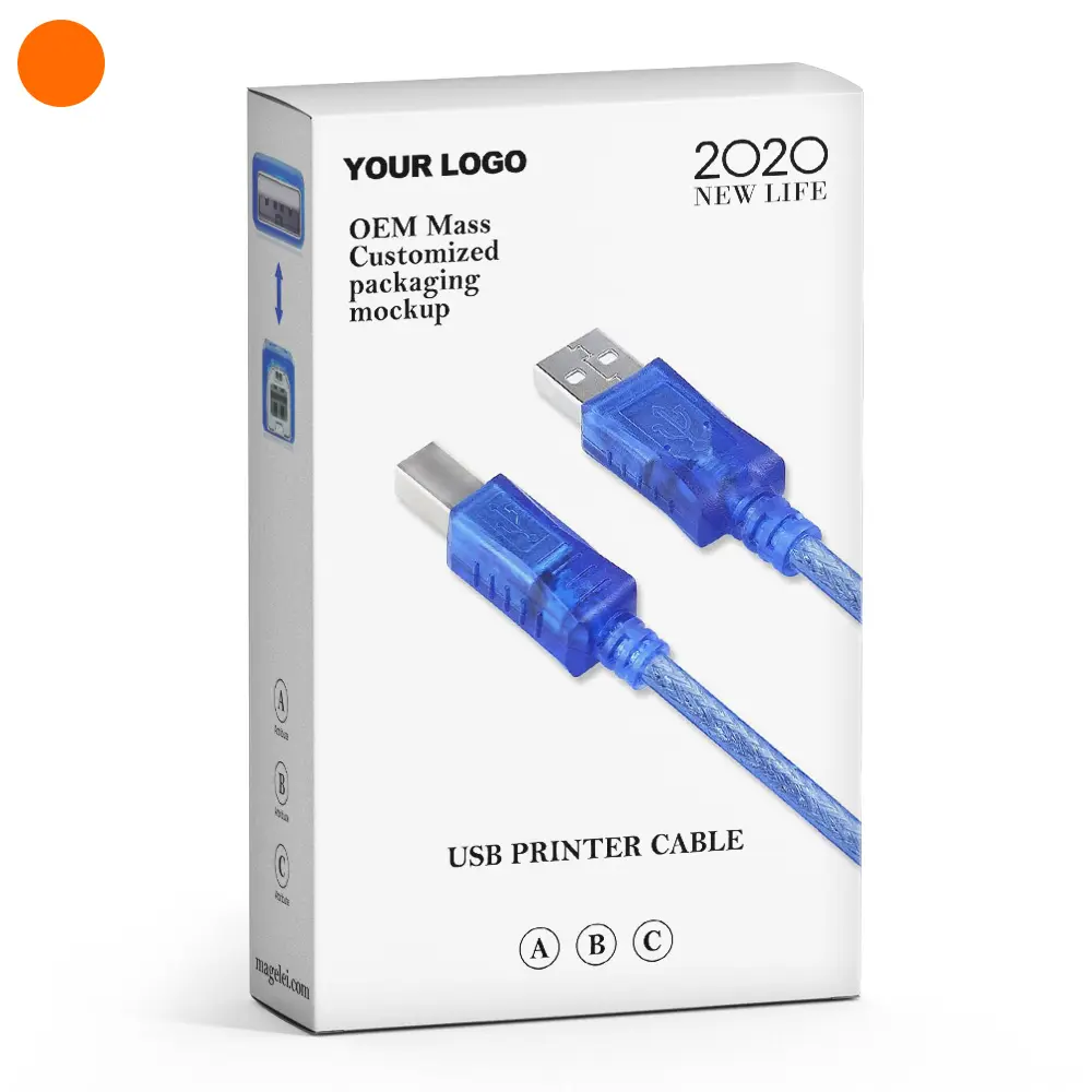 Usb באיכות גבוהה כבל 1.5m Usb2.0 זכר ל-usb B זכר הדפסת כבל עבור מדפסת