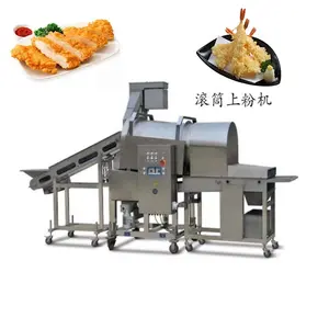 fried chicken breading batter breadcrumb coating machine shrimp powder battering machine pork beef bread crumb coating machine