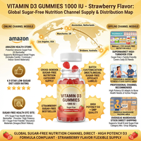 Bonbons gélifiés à la vitamine D3 végétaliens OEM pour le soutien immunitaire, complément personnalisé de vitamine D 5000 UI pour adultes