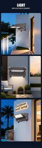Lampada da Parete LED 80-120 Watt Disponibile negli USA, per Illuminazione Giardino, Garage, Hotel, Garanzia di 5 Anni - Product Image 4