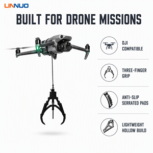 Pince mécanique à trois doigts LINNUO pour drone <span class=keywords><strong>DJI</strong></span>, antidérapante, pour livraison de marchandises, sauvetage, charge utile UAV, vente en gros OEM - Product Image 1