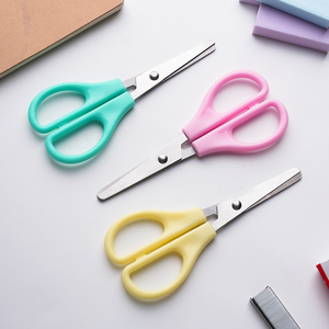 Kéo văn phòng phẩm cắt giấy an toàn cho học sinh tiểu học với đầu cùn - Product Image 1