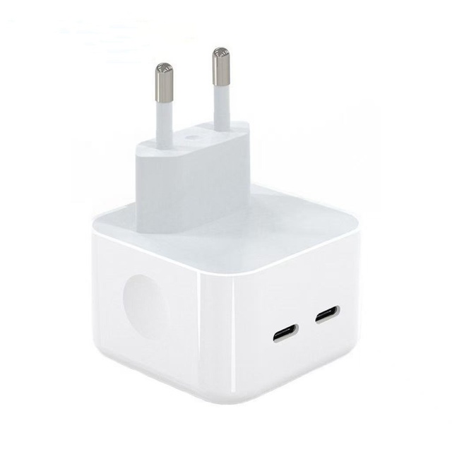 35W Universal Wall Charger for for Phones Laptop & Tablet PD Fast Charging Dual C Plug European Standard