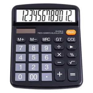 Op Maat Gemaakte 12-cijferige Grote Lcd-Display Standaardfunctie Desktop Basics Calculator Voor Kantoor