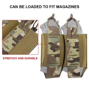 Tactical 500D Nylon 8 Layer Tegris 5.56/7.62 AR Double Mag Pouch Laser Cut Carrier Molle Pouch <b>Holder</b> <b>Magazine</b> - Product Image 3