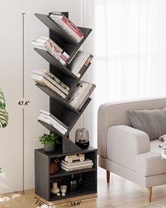 Étagère en bois noire en forme d'arbre 2026, petite vitrine sur pied avec armoire de rangement <span class=keywords><strong>pour</strong></span> salon - Product Image 6