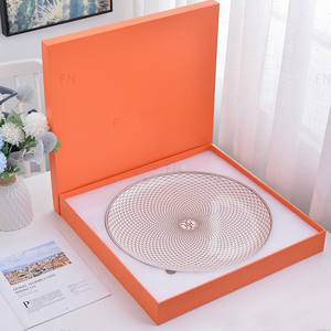 Assiettes en céramique de 16 pouces pour mariage occidental, boîtes cadeaux, plateaux multifonctionnels pour hôtels et fêtes, plateau à café - Product Image 5