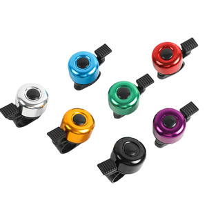 Mini Bicycle Bells Aluminum Alloy High Volume Thumb Bell For Bike Scooter Silver Gold Purple Black Red Blue Green - Product Image 3