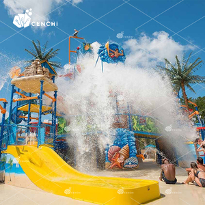 Cenchi top campground water park design piscina scivolo spray per bambini wet play park splash park aqua park attrezzature - Product Image 4