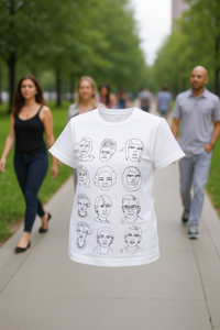 T-shirt unisex originale 3x3 Badass Women con stampa femminista disegnata a mano, vestibilità regolare, girocollo, 100% cotone, casual, per tutte le stagioni - Product Image 2