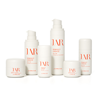 Vente en gros de 30 50 100 150 ml de luxe pp emballage de bouteille à pompe sans air ensemble de bocaux et bouteilles cosmétiques ronds en plastique vides personnalisés