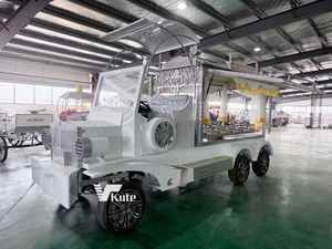 รถศพไฟฟ้าแบบคลาสสิกสวยงามจากโรงงานโดยตรง รถพ่วงรถศพแบบไม่มีม้า 6 ล้อ รถตู้รถศพ - Product Image 5