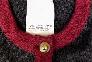 Producto <span class=keywords><strong>de</strong></span> servicio OEM personalizado nuevo gris <span class=keywords><strong>Vintage</strong></span> Street Wear Arty Cardigan <span class=keywords><strong>mujer</strong></span> estilo <span class=keywords><strong>Vintage</strong></span> 80s lana cárdigan suéter - Product Image 5