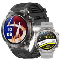 Reloj Inteligente Y101 con GPS y Posicionamiento Beidou, Pantalla de 1.43 Pulgadas con Linterna LED, Ritmo Cardíaco, Resistente al Agua IP68