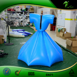 Costume <span class=keywords><strong>Gonfiabile</strong></span> Personalizzato a Forma di Gonna, <span class=keywords><strong>Vestito</strong></span> da Principessa in PVC Blu - Product Image 6