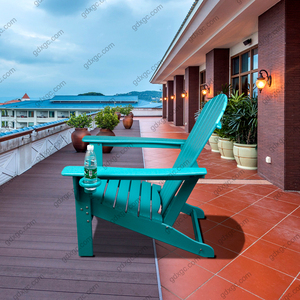 Mini chaise Adirondack moderne Mobilier en poly bois résistant aux intempéries pour Patio Jardin Plage Piscine Côté <span class=keywords><strong>Fauteuil</strong></span> en bois plastique - Product Image 1