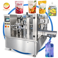 Machine de remplissage rotative automatique pour sachets pré-remplis avec bec verseur de jus liquide ORME