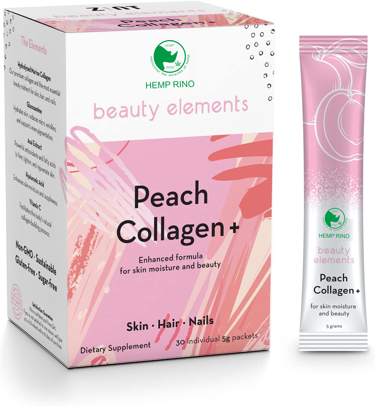 Гиалуроновая кислота, витамин C, косметический напиток, Микс, сладкий КОЛЛАГЕНОВЫЙ ПОРОШОК, отбеливающий коллагеновый пептидный напиток для кожи