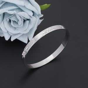 JXX Fashion Jewelry <b>Charm</b> <b>Bracelet</b> Women Silver Plated Brass Bangle - Product Image 6