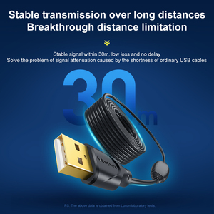 Câble d'extension USB 2.0 actif avec répéteur et amplificateur <span class=keywords><strong>de</strong></span> signal, puce FE1.1S, idéal pour webcam, imprimante, caméra - Product Image 3