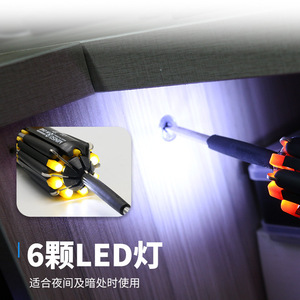 ชุดไขควงมินิโซ 8 อิน วันอเนกประสงค์พร้อมไฟ LED สำหรับซ่อมแซมบ้านและยานพาหนะ - Product Image 4