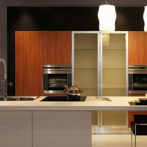 High End Shaker <strong>Kitchen</strong> Cabinet Design <strong>with</strong> Stainless Steel <strong>Table</strong> <strong>Island</strong> - Product Image 5