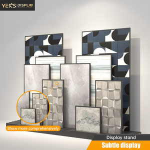 Support de carrelage YEK'S peu encombrant sur pied avec porte-ardoise pour entrepôt de pierres et salle d'exposition de carrelage - Product Image 2