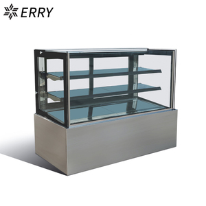 refrigerated bakery display case cake showcase pastry cooler transparent right-angle display cabinet with CE/ETL