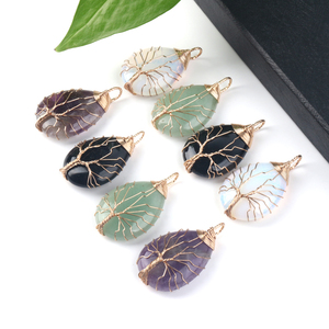 จี้คริสตัลดรูซี่โรสควอตซ์อะเมทิสต์ขนาดใหญ่ หุ้มด้วยลวดชุบทอง - Product Image 2